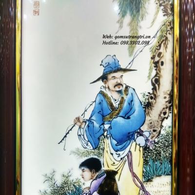 Bộ tranh sứ Câu Cá Vịnh Thơ